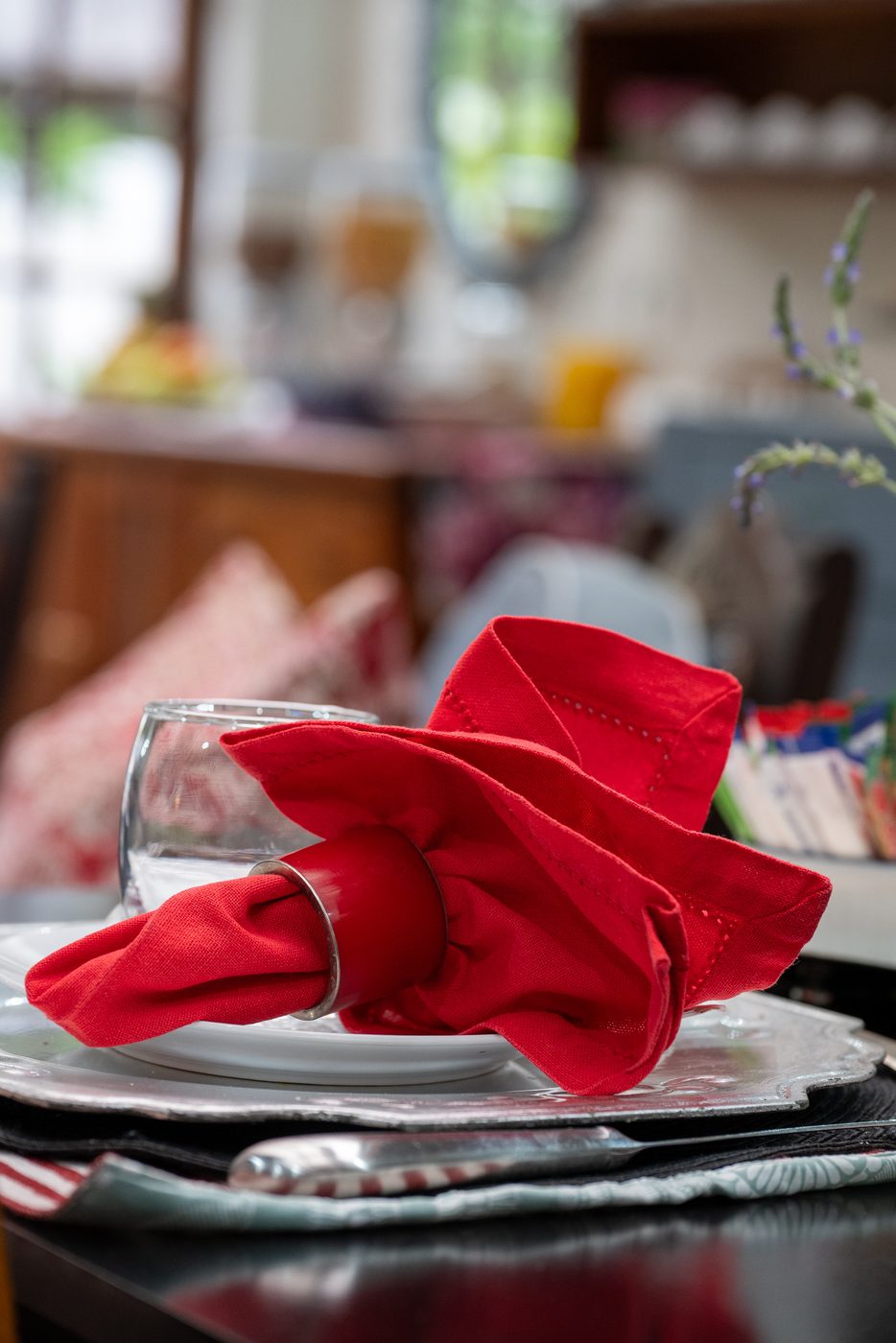 Breakfast table setting at 91Waverley Guesthouse, Bloemfontein